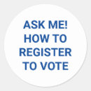 Buscar voto pegatinas Demócrata
