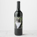 Buscar gato negro etiquetas vinos Adorable