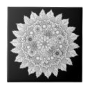 Buscar flor blanco y negro azulejos Para ellos