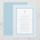 Buscar niño invitaciones para bautizos Azul