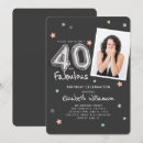 Buscar 40 fabulosos invitaciones 40 y fabuloso