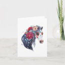 Buscar día de muertos tarjetas Floral