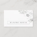 Buscar dibujo botánico tarjetas de visita Elegante