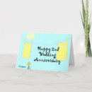 Buscar 2do boda tarjetas aniversario Moderno
