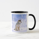 Buscar canis lupus tazas Nieve