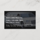 Buscar servicio limo tarjetas de visita Lujo