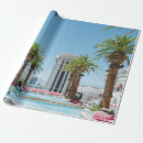 Buscar palmera papel de regalo Azul