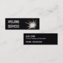 Buscar welder tarjetas de visita Fabricación