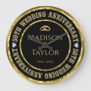 Buscar 50 aniversario boda oro de relojes de pared Diamantes