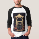 Buscar gato negro camisetas Flor