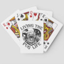 Buscar pug barajas de cartas Amante del pug