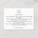 Buscar joyería hecha a mano tarjetas de visita Clientes