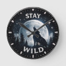 Buscar del lobo relojes de pared Desierto