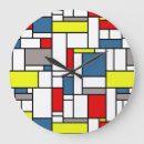 Buscar mondrian relojes de pared Colorido