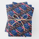 Buscar bandera estados unidos de papel de regalo Vintage