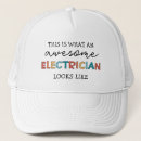 Buscar electricidad camionero gorras Divertido