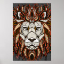 Buscar león colorido posters Para niños