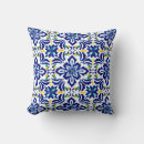 Buscar diseño mexicano cojines Azul