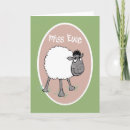 Buscar ovejas lindas tarjetas General y unisex