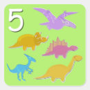 Buscar número cinco pegatinas Niños