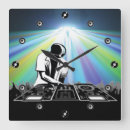 Buscar disc jockey relojes de pared Música