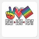 Buscar paz y amor pegatinas Colorido