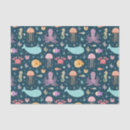 Buscar animales mar de papel de seda Cualquier niño