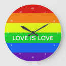 Buscar orgullo gay relojes de pared Arcoiris