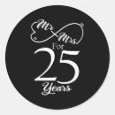 Buscar 25 años boda pegatinas Aniversario de plata