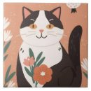Buscar gato adorable azulejos Lindo