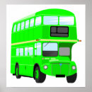 Buscar autobús posters Verde