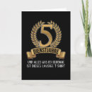 Buscar del trabajo tarjetas de aniversario Empleado