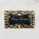 Buscar leopard print tarjetas de visita Lujo