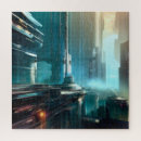 Buscar futurista puzzles Ciudad