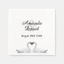 Buscar cisne blanco servilletas Elegante