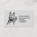 Buscar pastor alemán tarjetas de visita Gsd