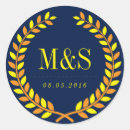 Buscar azul y amarillo pegatinas Invitados