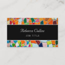 Buscar mosaico tarjetas de visita Colorido