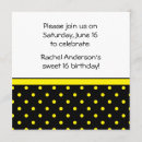 Buscar lunares amarillos invitaciones Para ella