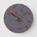 Buscar pulpo relojes de pared Cáscara