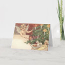 Buscar ángel con la vela postales Navidad vintage
