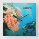 Buscar arrecife coral de relojes de pared Tropical