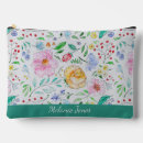 Buscar flor bolsas cosmetica Flores de acuarela
