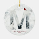 Buscar letra m adornos Rojo