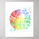 Buscar baloncesto posters Chica