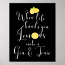 Buscar tónico posters Ginebra y tonic