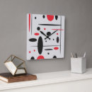 Buscar red black relojes de pared Geometric