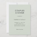 Buscar couples shower invitaciones Verde de salvia