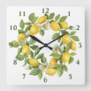 Buscar amarillo limón relojes de pared Limones