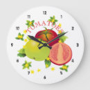 Buscar frutas y verduras relojes de pared Tomates